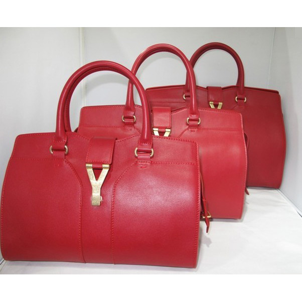 279079M Yves Saint Laurent Cabas Chyc Bag Medium 279079M Red